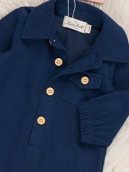 Classic Button-Up Romper