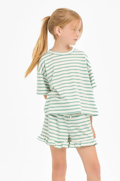 Stripe Short Set