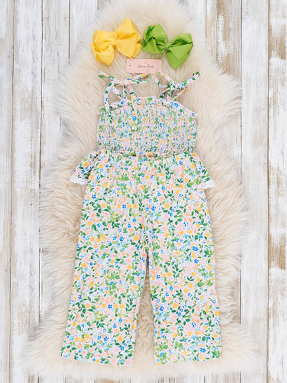 Flowerfield Twirl Smocked Ruffle Outfit