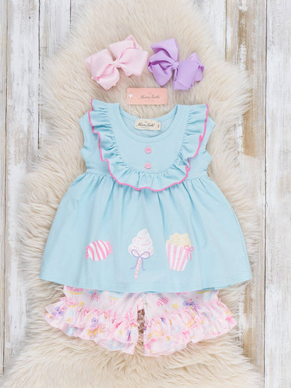 Carousel Twirls Ruffle Set