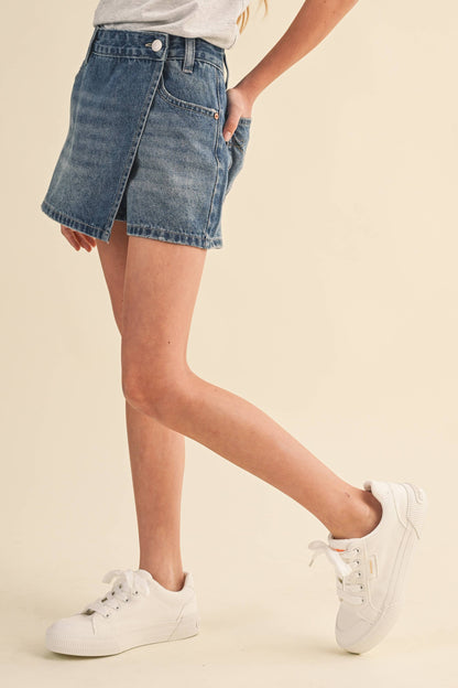 Denim Skort