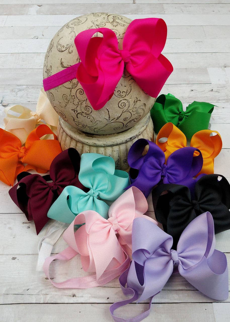 4.5" Grosgrain Bow Headband