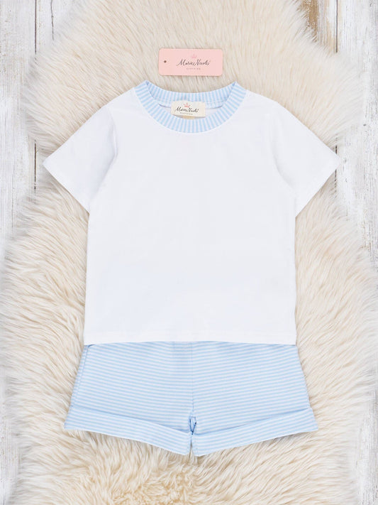 Striped Short Set