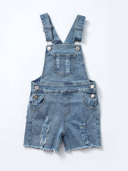 Denim Short Overalls