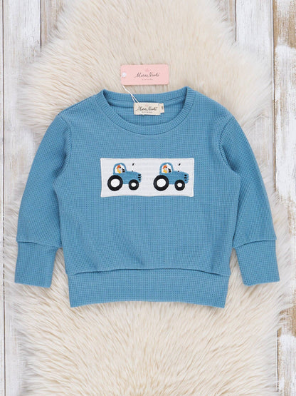 Smocked Tractors Shirt