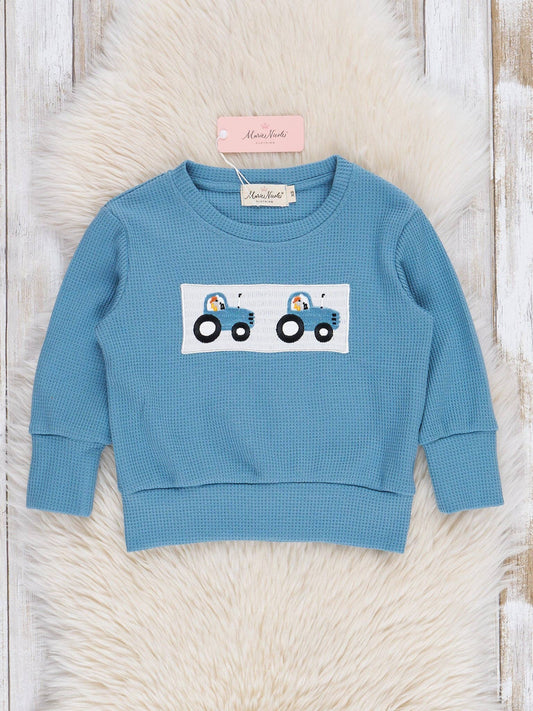 Smocked Tractors Shirt
