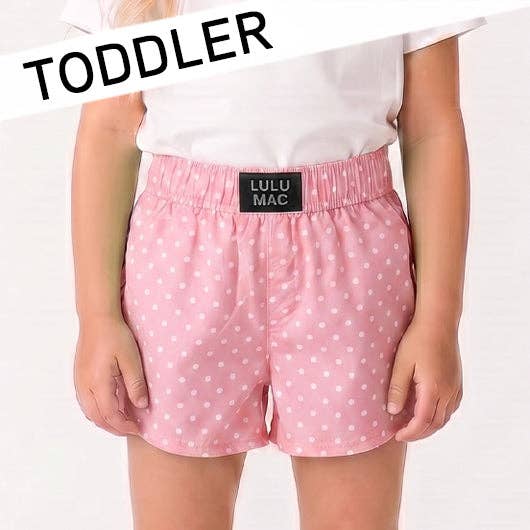 LuluMac Lt Pink Polka Dot Short