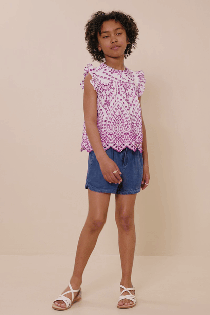 Scallop Hem Top