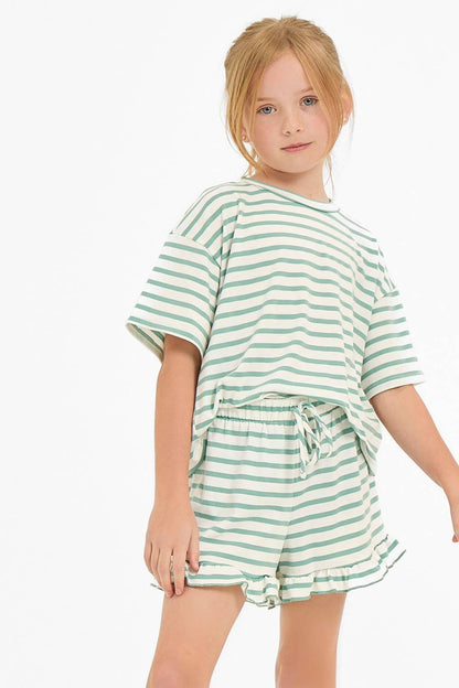Stripe Short Set