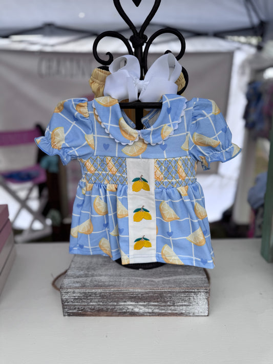 Summer Lemon Bloomer Set