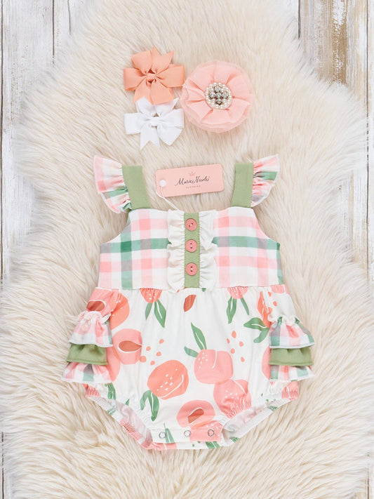 Peaches Ruffle Bubble