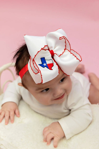 Texas Flag Moonstitch Headband