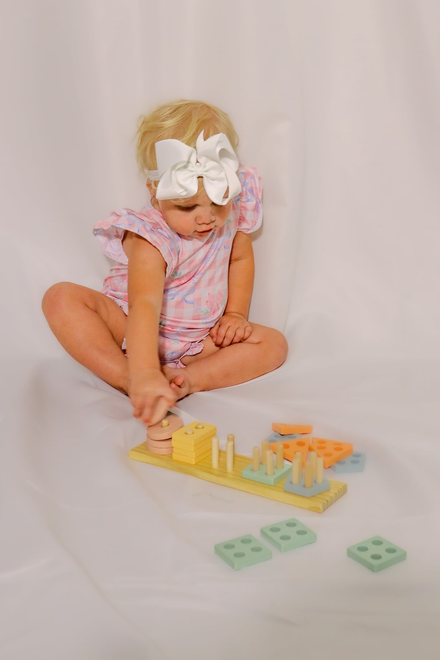 Plaid Coquette Baby Romper