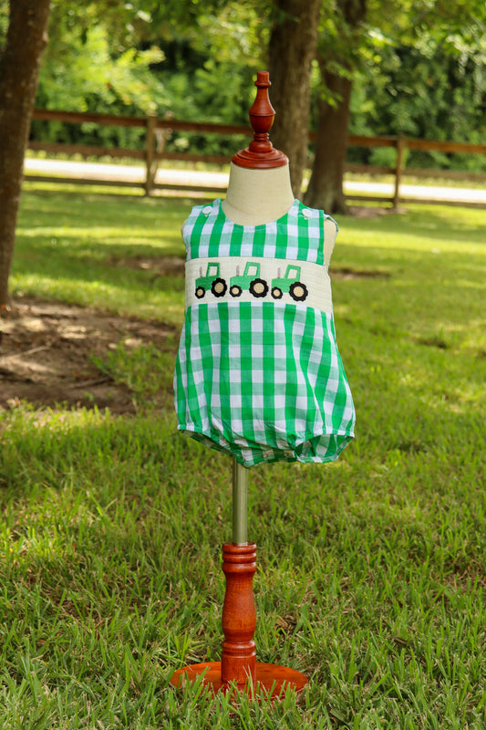 Smocked Tractor Bubble