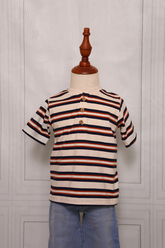 Oatmeal & Rust Henley