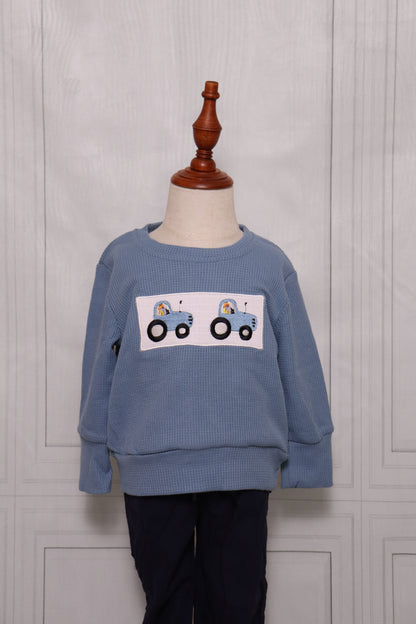 Smocked Tractors Shirt
