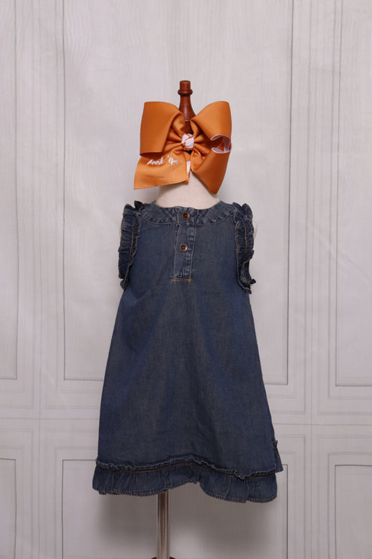 Denim Ruffle Dress