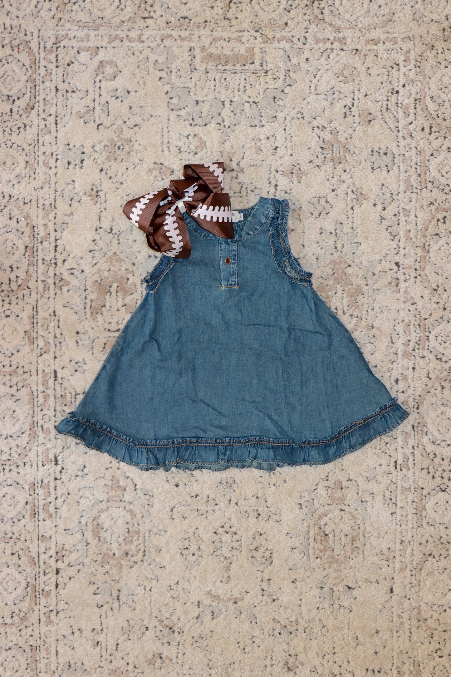 Denim Ruffle Dress