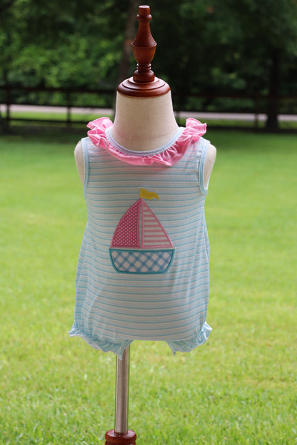 Sailboat Applique Bubble