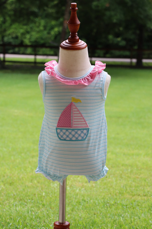 Sailboat Applique Bubble