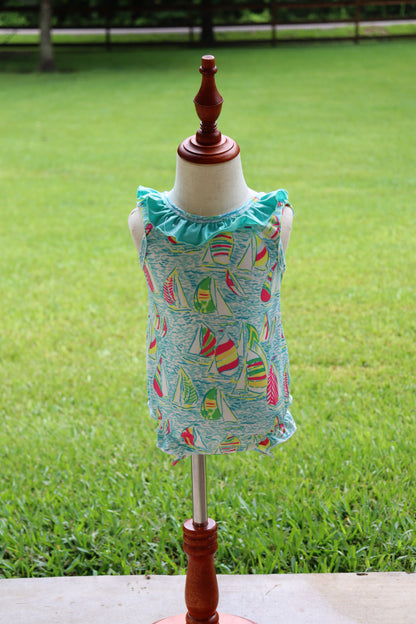 Sailboat Ruffle Bubble