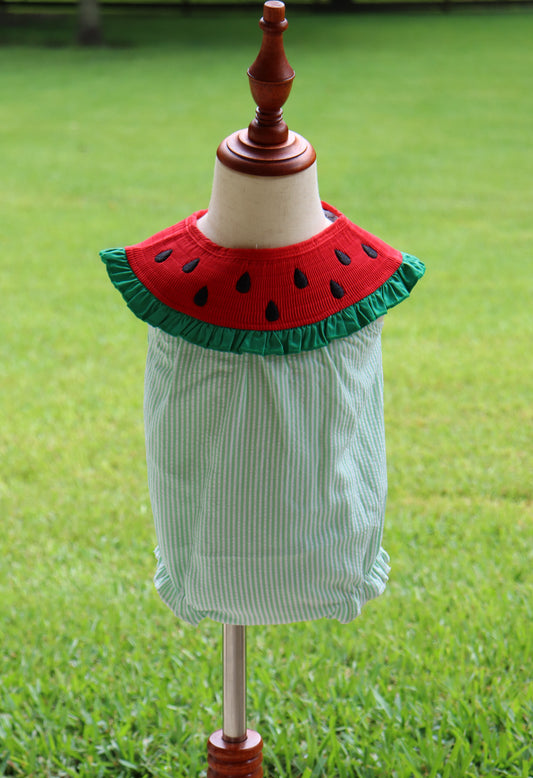Smocked Watermelon Bubble