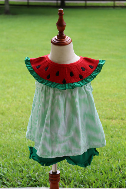 Smocked Watermelon Short Set