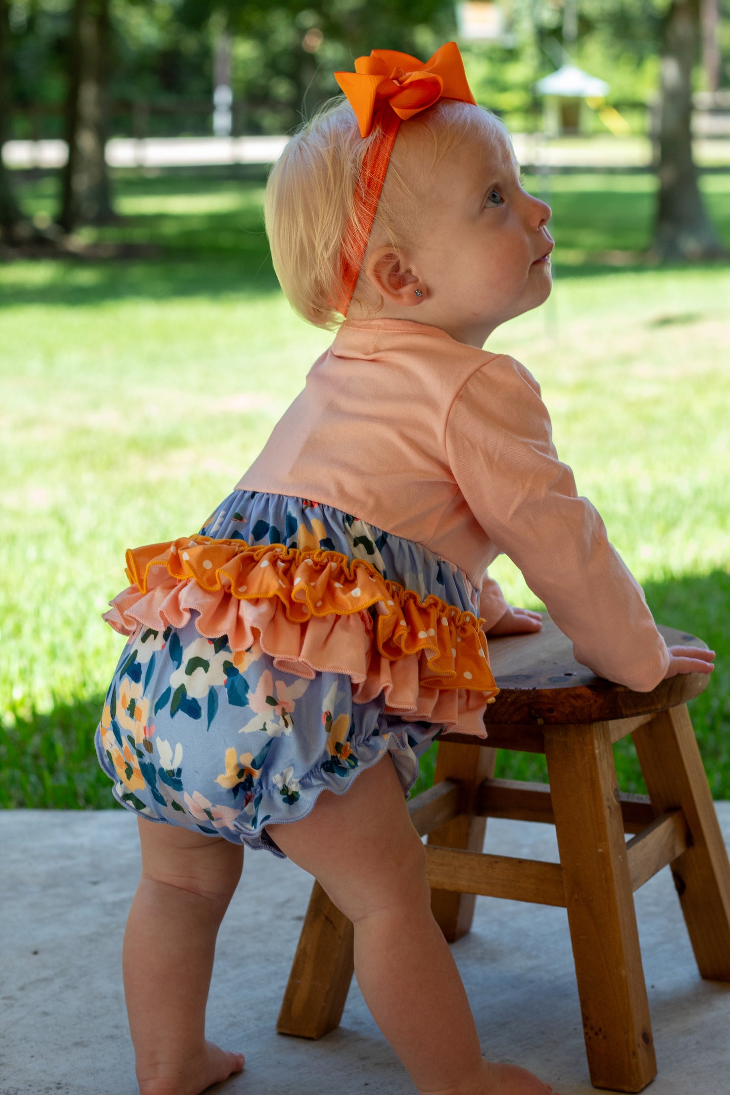Fall Ruffle Lace Bubble