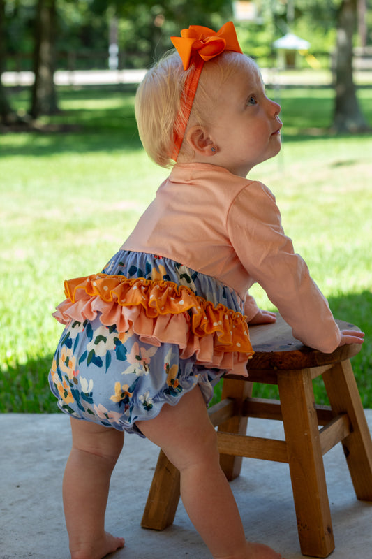 Fall Ruffle Lace Bubble