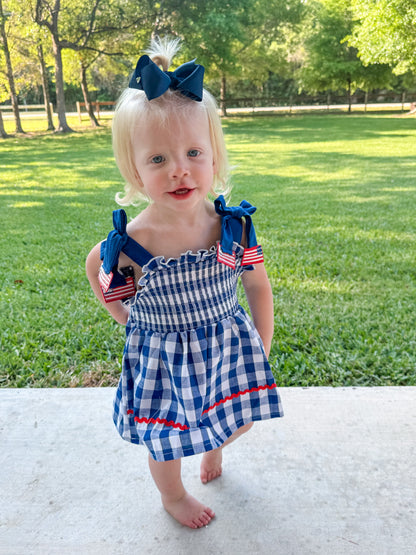 Gingham Flag Bloomer Set