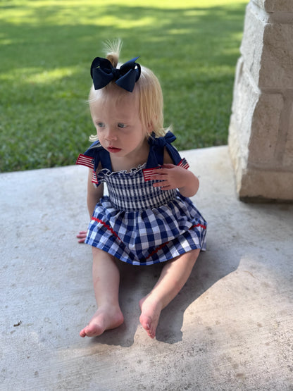 Gingham Flag Bloomer Set