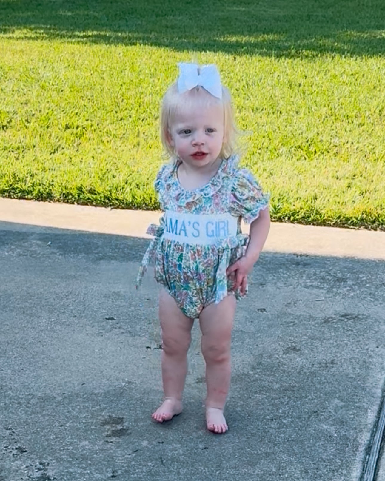 Mama's Girl Smocked Romper