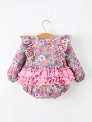 Fall Floral Vintage Romper