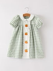 Pumpkin Applique Dress