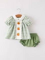 Pumpkin Applique Bloomer Set