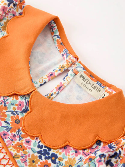 Fall Smocked Petals Dress