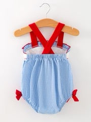 Baseball Smocked Romper