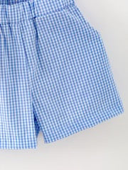 Baseball Smocked Short Set