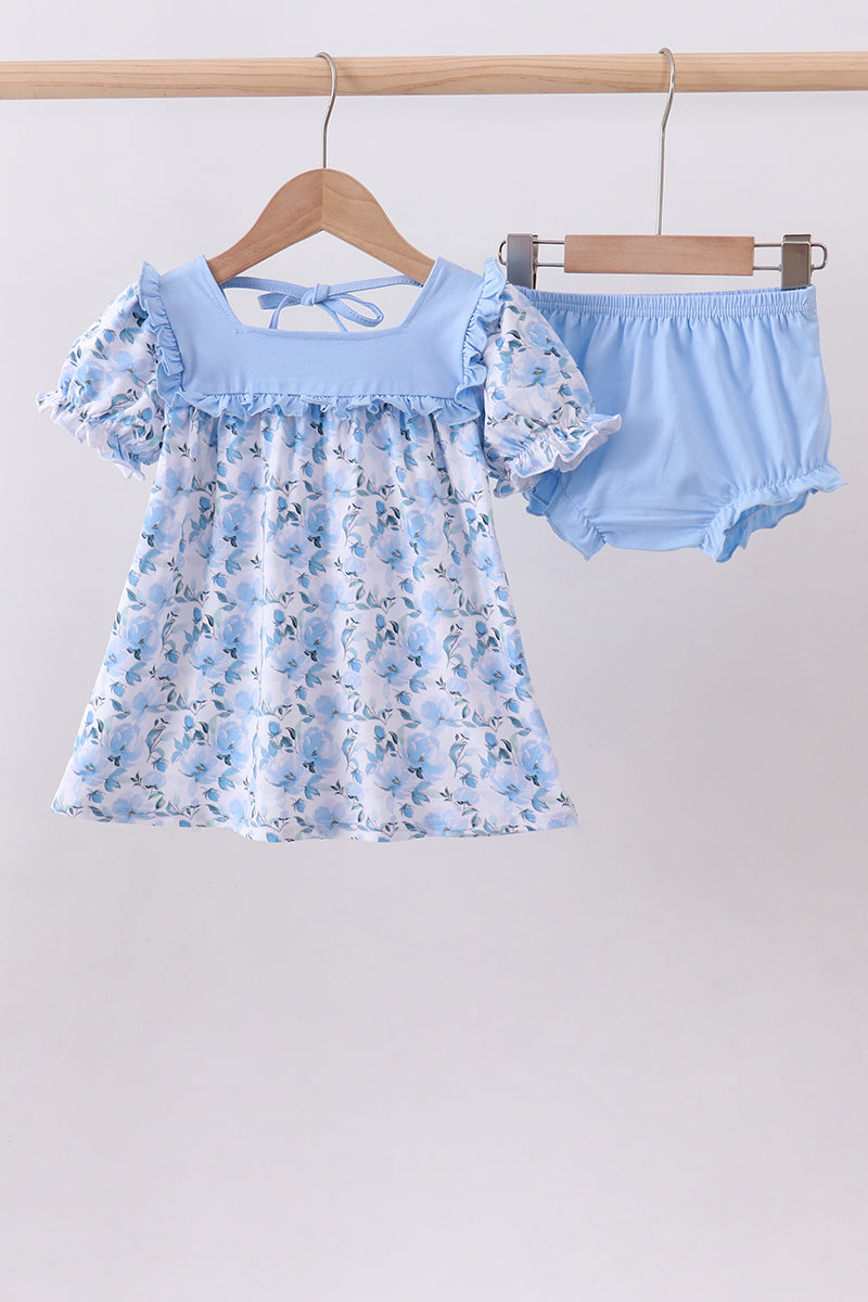 Floral Ruffle Bloomer Set