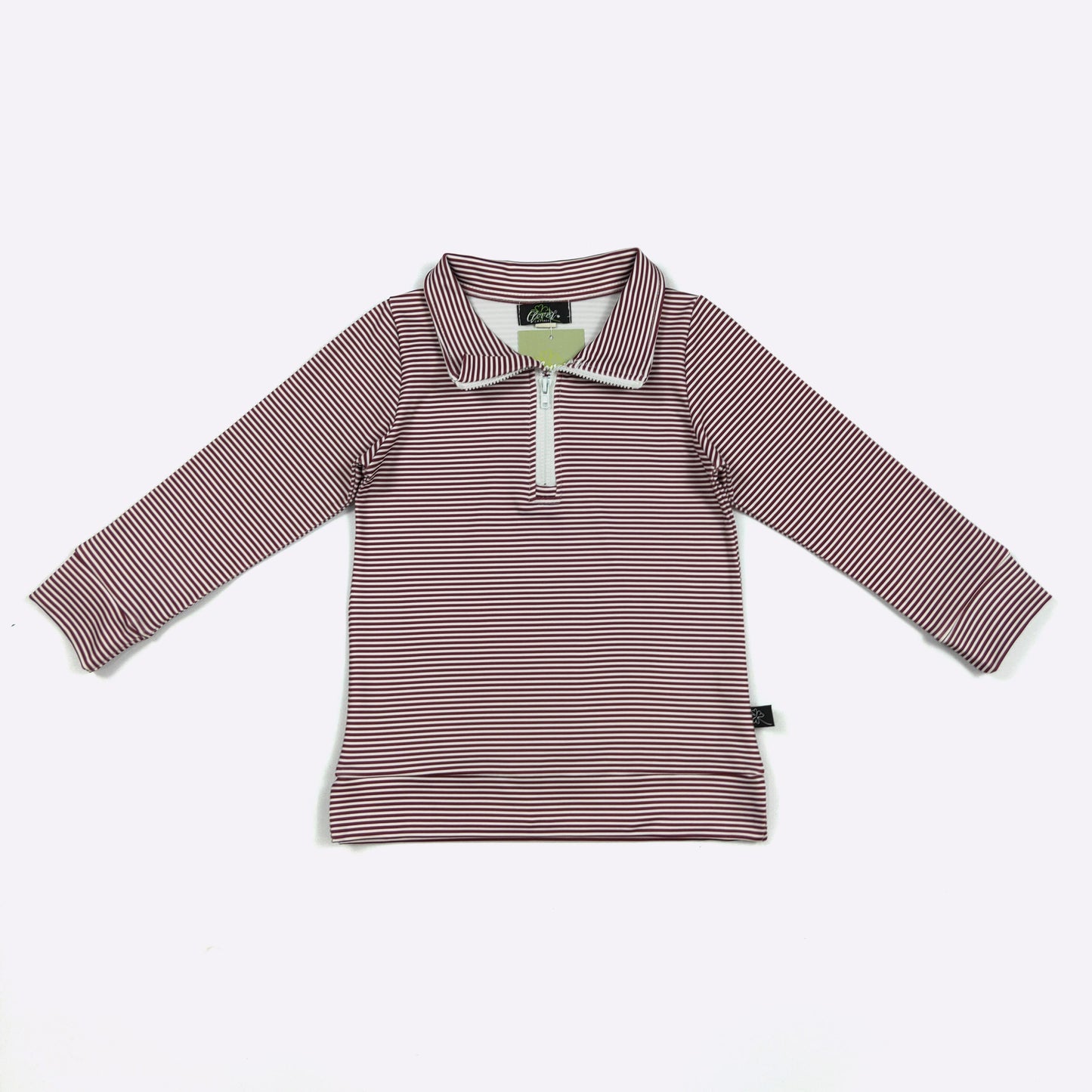 Striped Quarter Zip