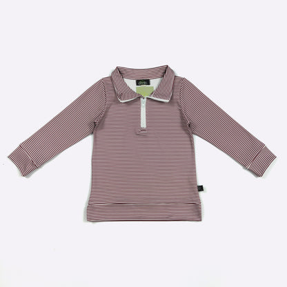 Striped Quarter Zip