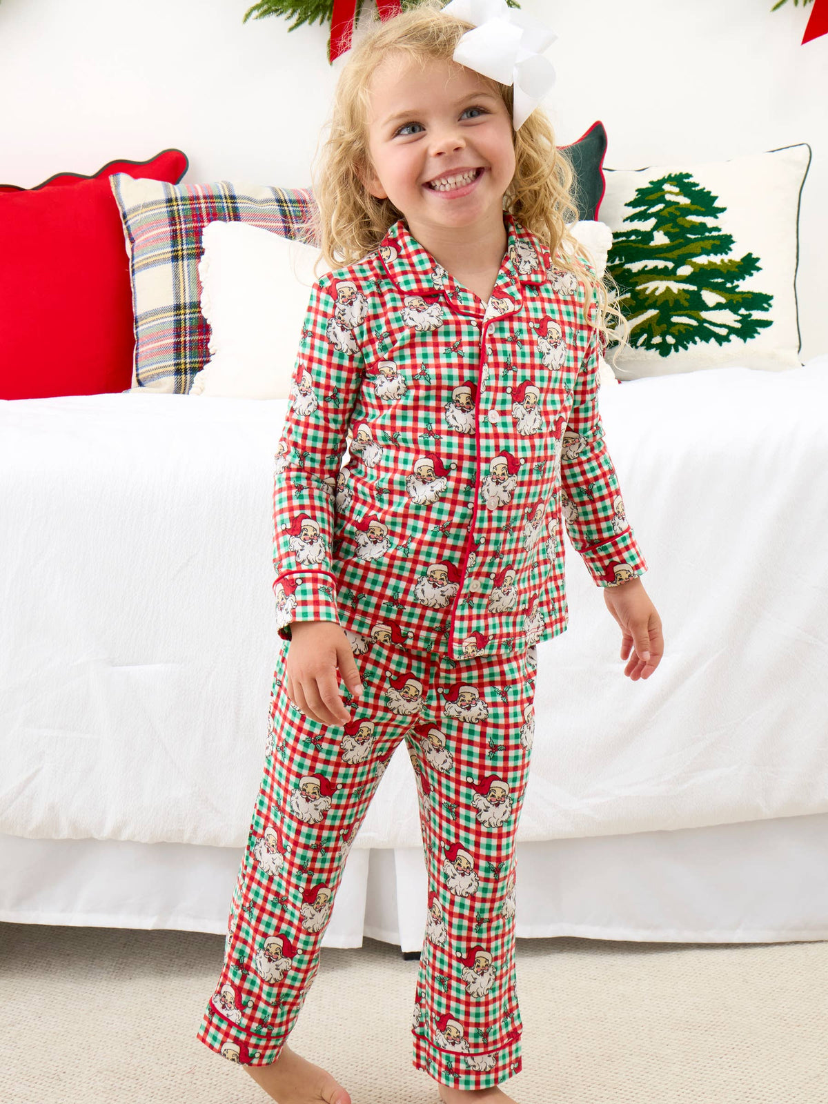 Dear Santa Button Up PJ Set