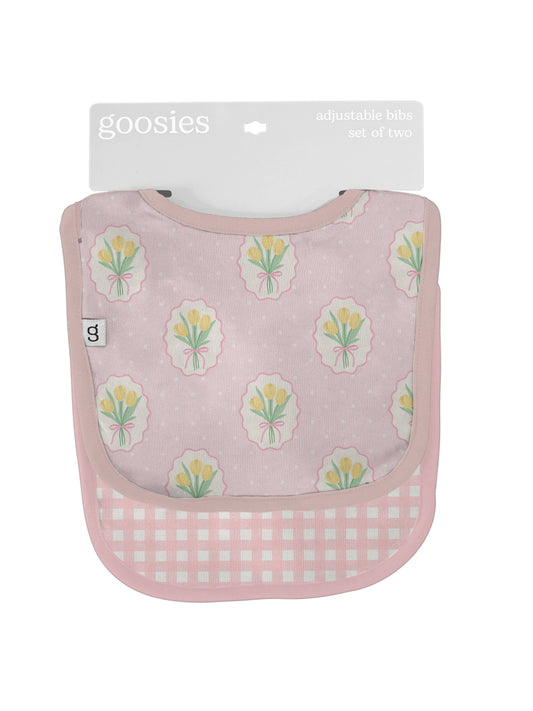 Fancy Tulips Bib Set