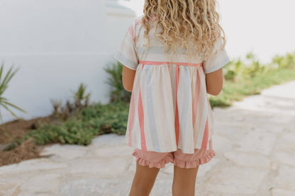 Blush Stripe Short Set