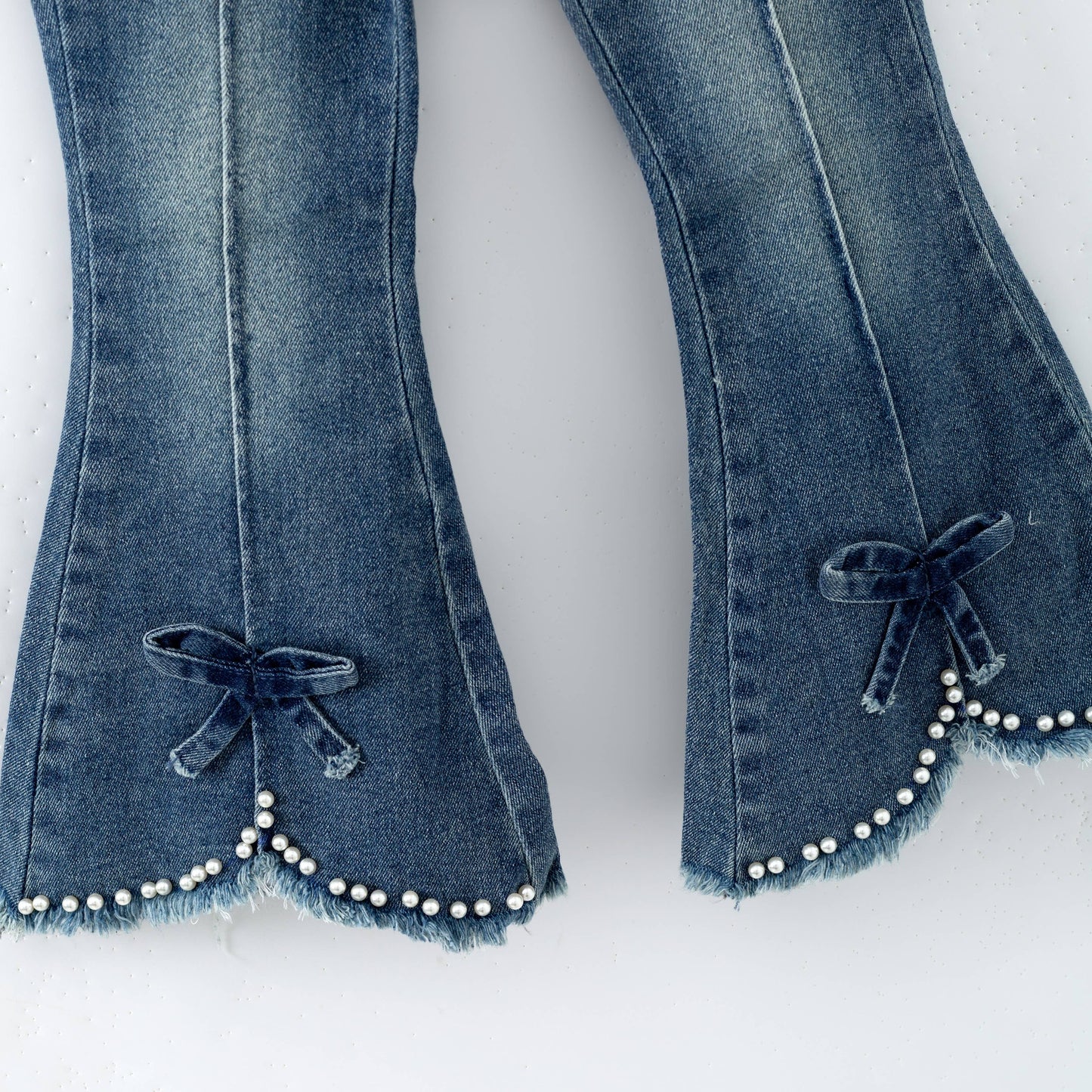 Pearl Denim Flares