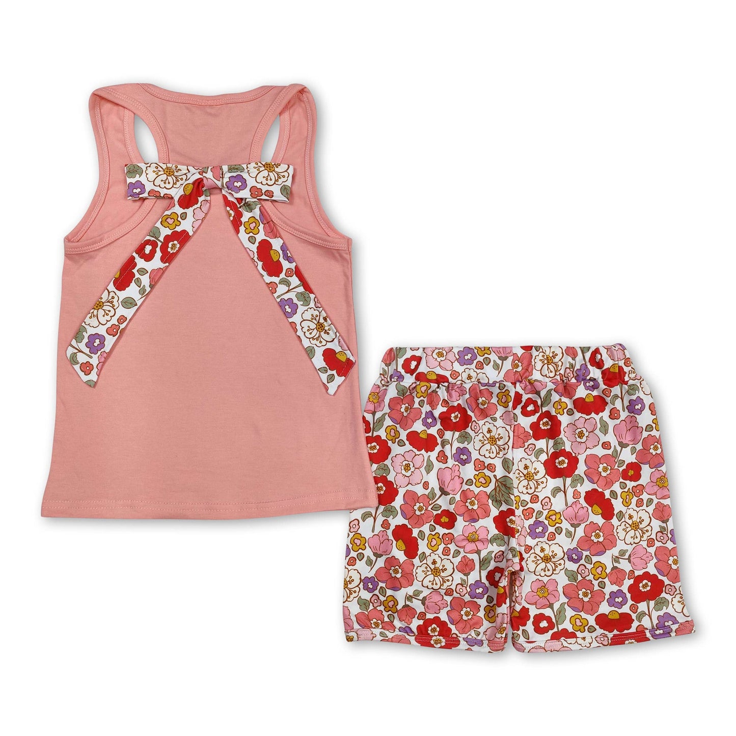 Floral Ruffle Short Set