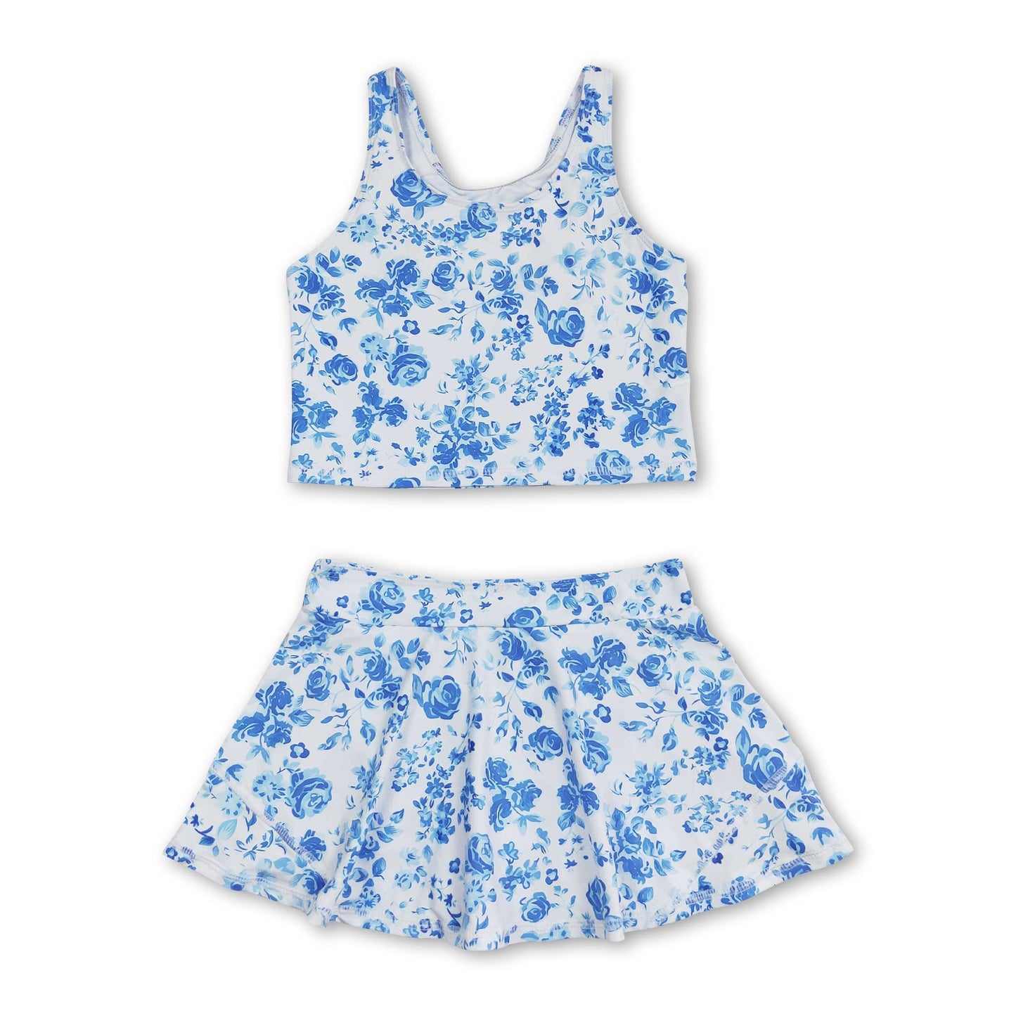 Floral Tank and Skort Set
