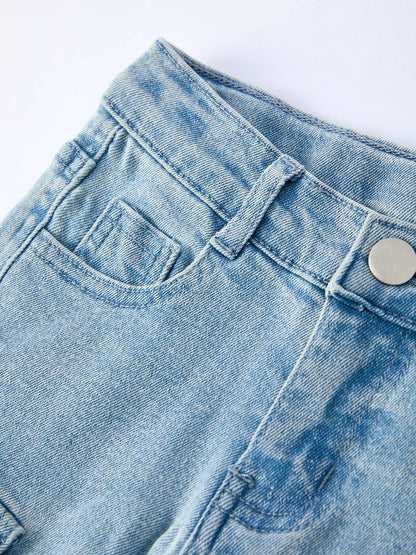 Wide-Leg Denim Pant