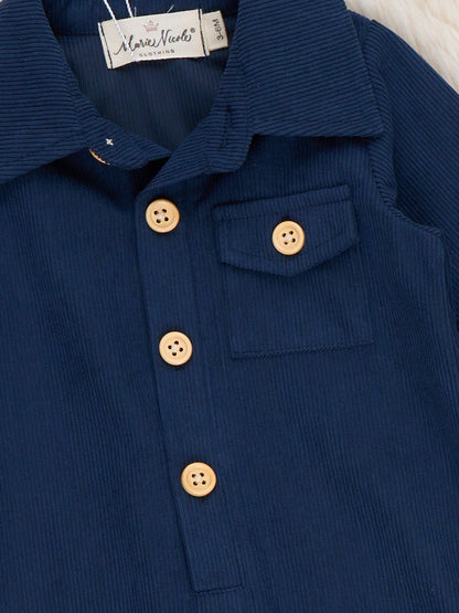 Classic Button-Up Romper