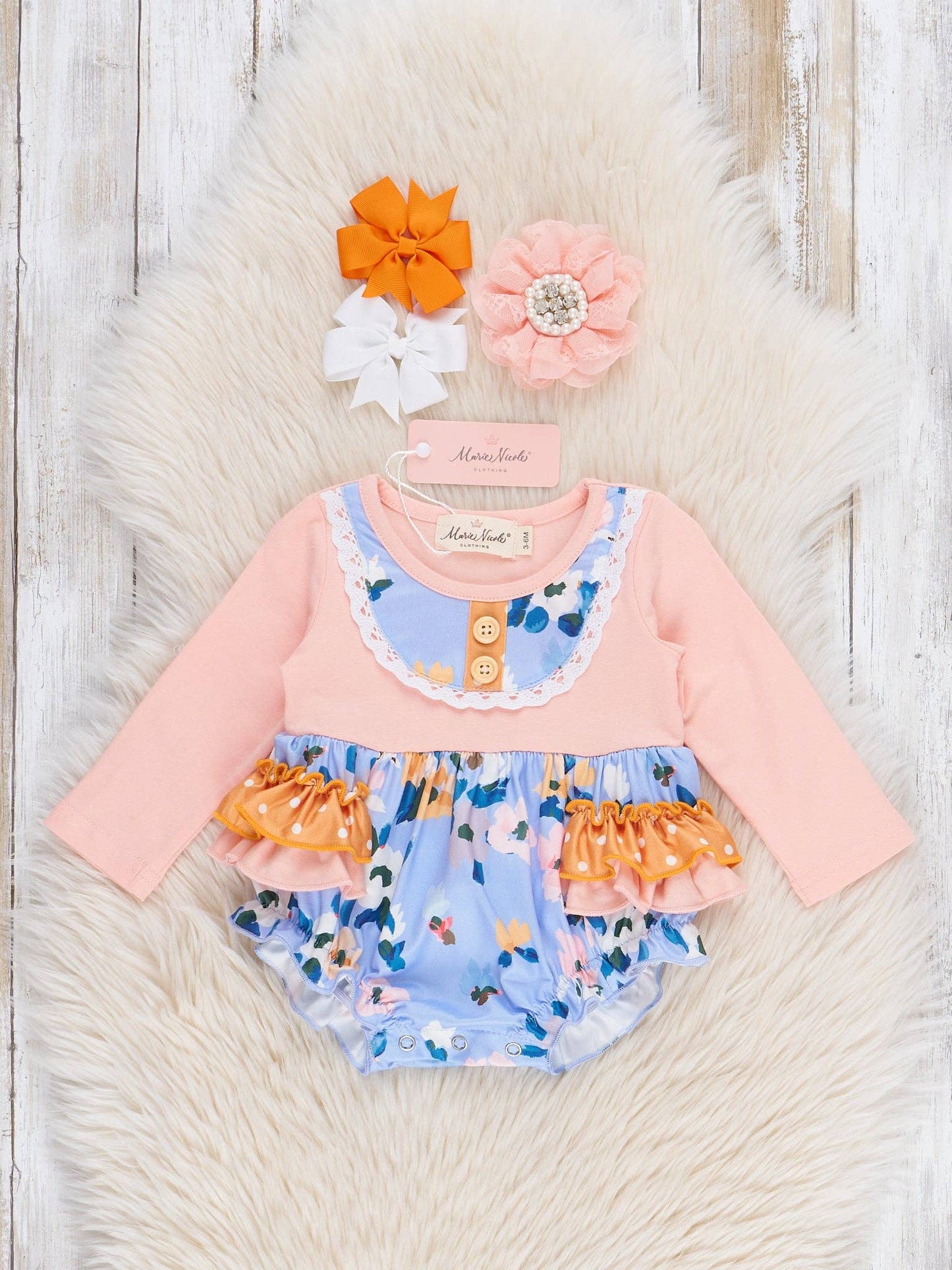 Fall Ruffle Lace Bubble